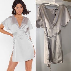 NWT Nasty Gal Satin dress